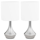 VIDAXL TABLE LAMPS 2 STS MED EN JUNKTION Knap E14 Hvid