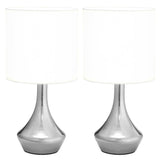 VIDAXL TABLE LAMPS 2 STS MED EN JUNKTION Knap E14 Hvid