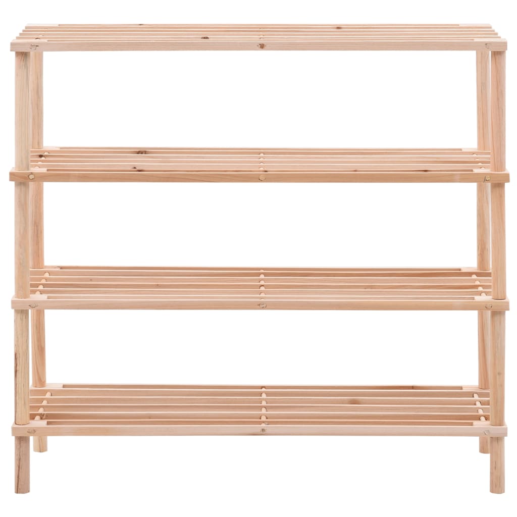 Vidaxl Shoe Rack Pinewood de 4 capas de 4 capas