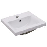 Vidaxl gebaut -in -Wasch Tabelle 42x39x18 cm Keramik Weiß