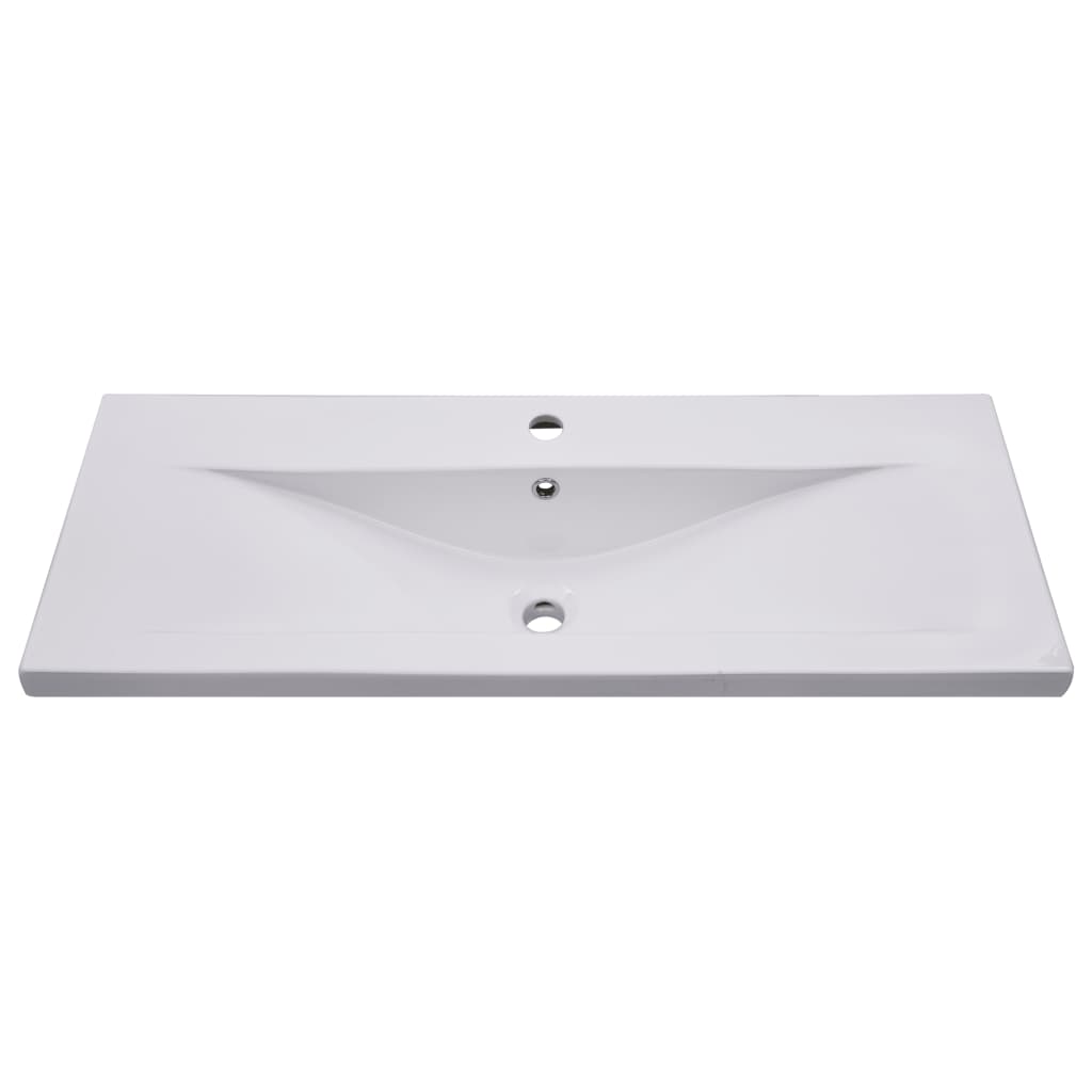 Vidaxl bygget -i vask Tabel 101x39.5x18,5 cm keramisk hvid