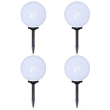 VIDAXL GARDE PATH LAMPS 4 ST mit Bodenstift LED 30 cm