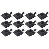 Vidaxl Solar Lamps 12 ST LED square 12 cm Black