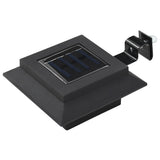 VidaXL Solarlampen 12 Stk. LED quadratisch 12 cm schwarz