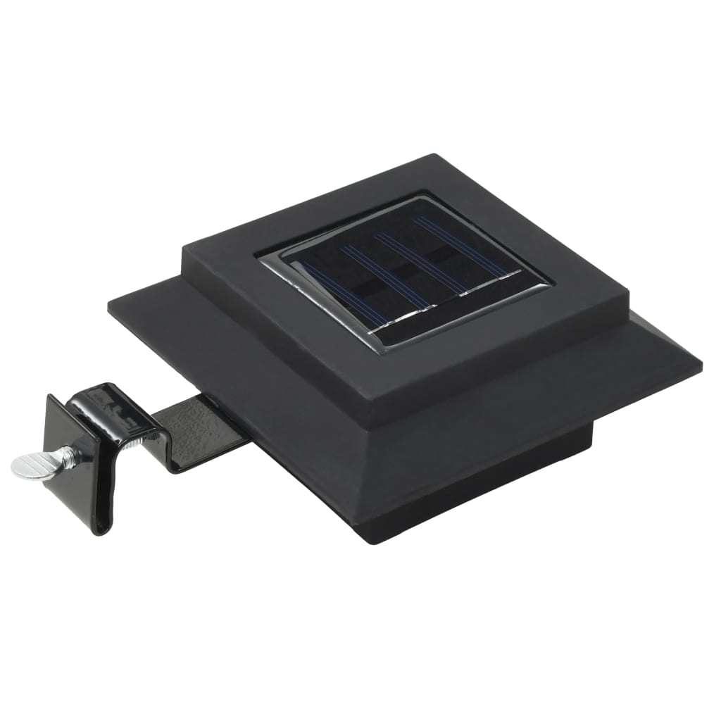 Vidaxl Solar Lamps 12 ST LED square 12 cm Black