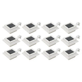 Vidaxl Solarlampen 12 St. LED Square 12 cm Weiß
