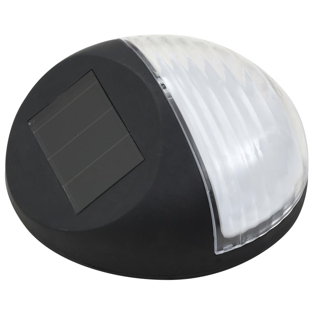 Vidaxl Solar Wall Lamper LED 24 STS RUNDT SVART