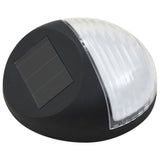 VidaXL Solarwandlampen LED 24 st rond zwart