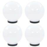 Vidaxl LED -Lampenlampen 4 Stcs rund 20 cm PMMA