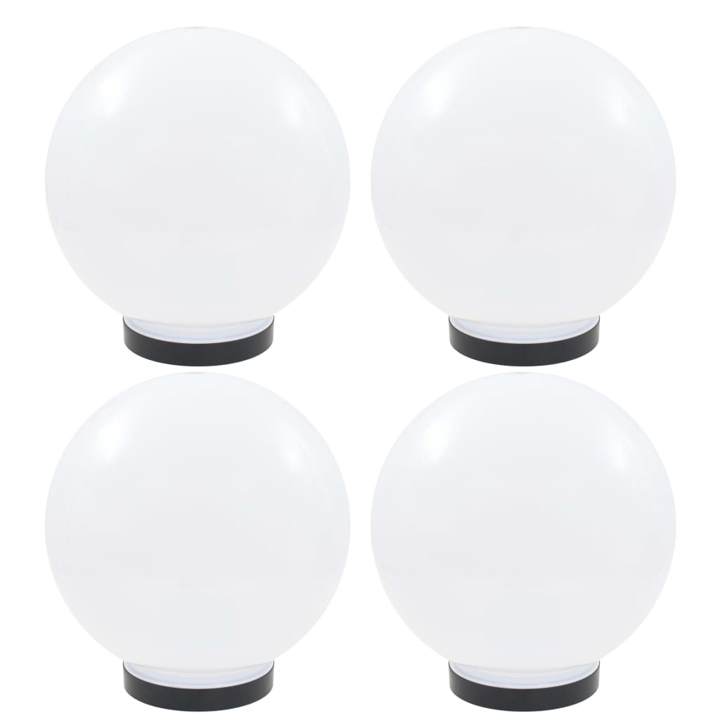 VIDAXL LED svetilke za žarnice 4 pcs krog 25 cm pmma