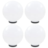 Lampes à bulbe LED vidaxl 4 pcs round 30 cm pmma