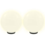 Vidaxl LED -Lampenlampen 4 Stcs rund 30 cm PMMA