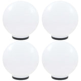 Lampade a lampadina a LED Vidaxl 4 pezzi round 40 cm PMMA