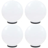 VIDAXL LED -Lampenlampen 4 Stcs rund 40 cm PMMA