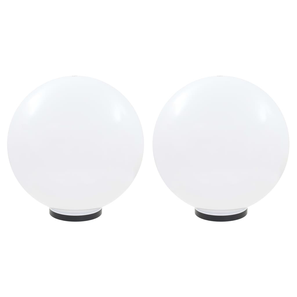 Lámparas de bombilla LED Vidaxl 2 PCS Round 50 cm PMMA