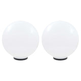 VidaXL LED bulb lamps 2 pcs round 50 cm PMMA