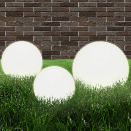 Vidaxx 6-teiliges LED-Leuchtmittel-Lampen-Set rund 20 30 40 cm PMMA