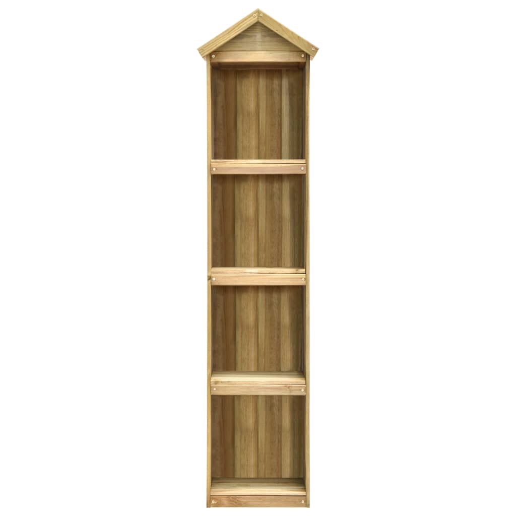 VIDAXL GARDEN SHED 36x36x163 cm Pine impregnato