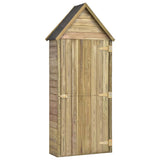 SHED JARDINE VIDAXL avec porte 69,5x32x178 cm en bois de pin imprégné