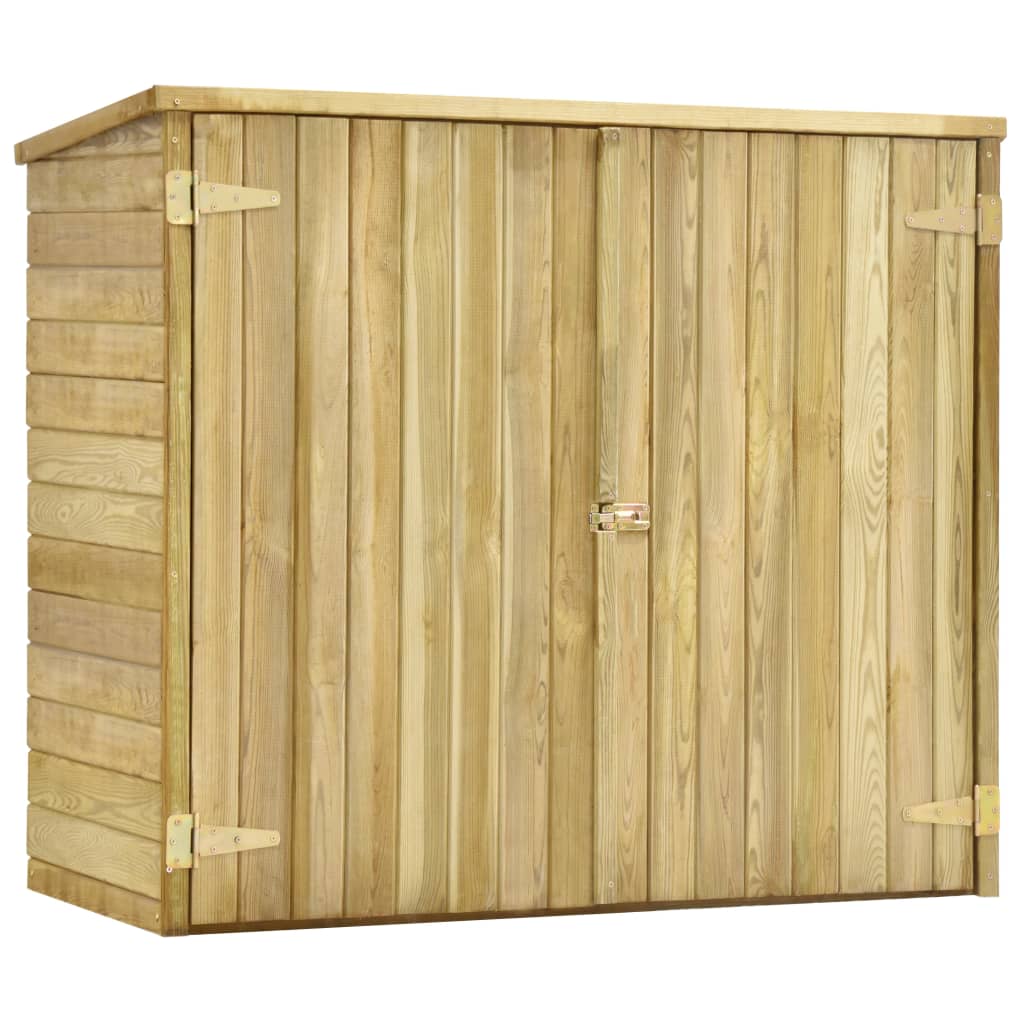 Vidaxl Garden Shed 135x60x123 cm de madera de pino impregnada