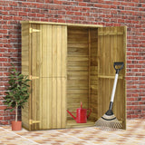 Vidaxl Garden Shed 123x50x171 cm de madera de pino impregnada