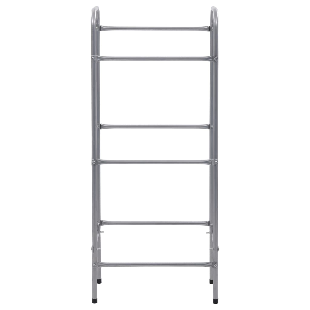 Rack de rangement Vidaxl pour 3 caisses 50x33x116 en acier en argent coloré