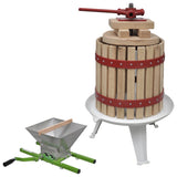 Vidaxl Press de vino de frutas de 2 piezas con set de pistilo