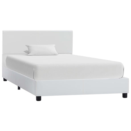 Vidaxl bedframe kunstleer wit 90x200 cm