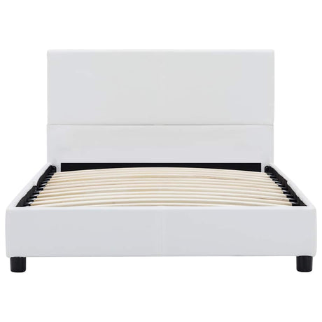 Vidaxl bedframe kunstleer wit 100x200 cm