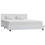 Vidaxl bedframe kunstleer wit 120x200 cm