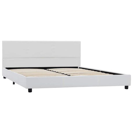 Vidaxl bedframe kunstleer wit 120x200 cm