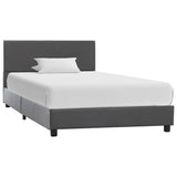 Vidaxl bedframe kunstleer grijs 100x200 cm