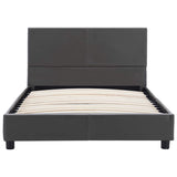 Vidaxl bedframe kunstleer grijs 100x200 cm