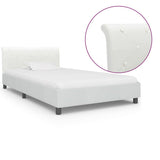 Vidaxl bedframe kunstleer wit 100x200 cm