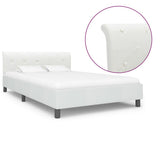 Vidaxl bedframe kunstleer wit 120x200 cm