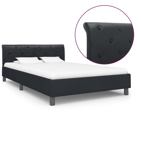 Vidaxl bedframe kunstleer zwart 140x200 cm