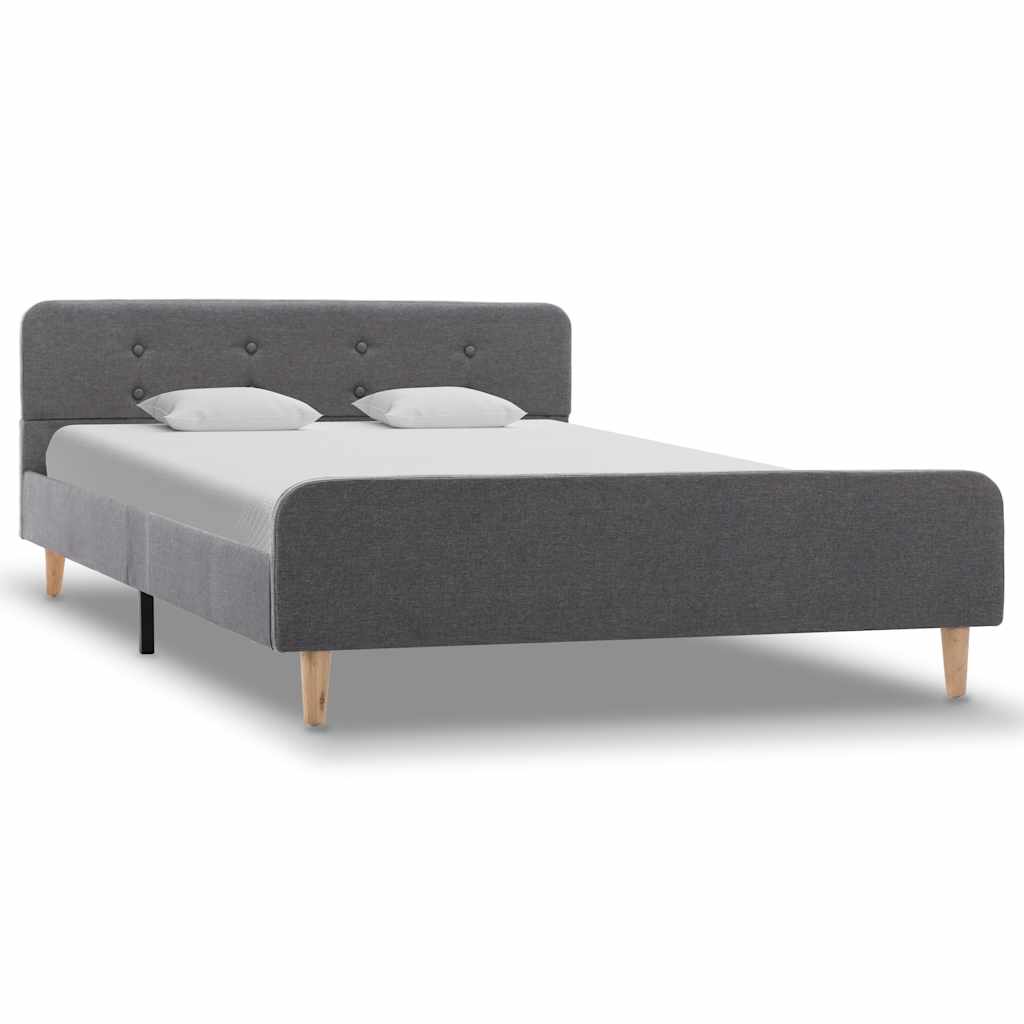 Vidaxl bedframe stof lichtgrijs 120x200 cm