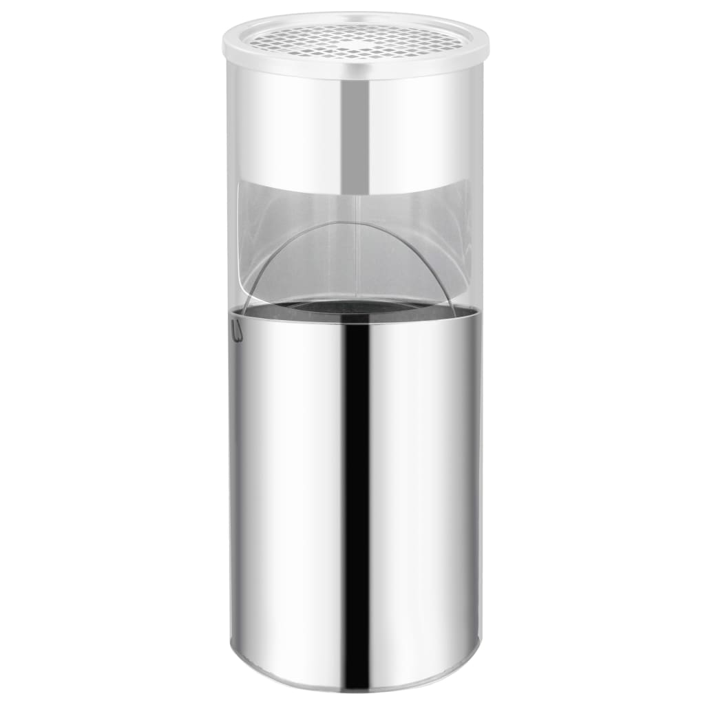 VidaXL ashtray Trash Hotel 30 L Stainless Steel