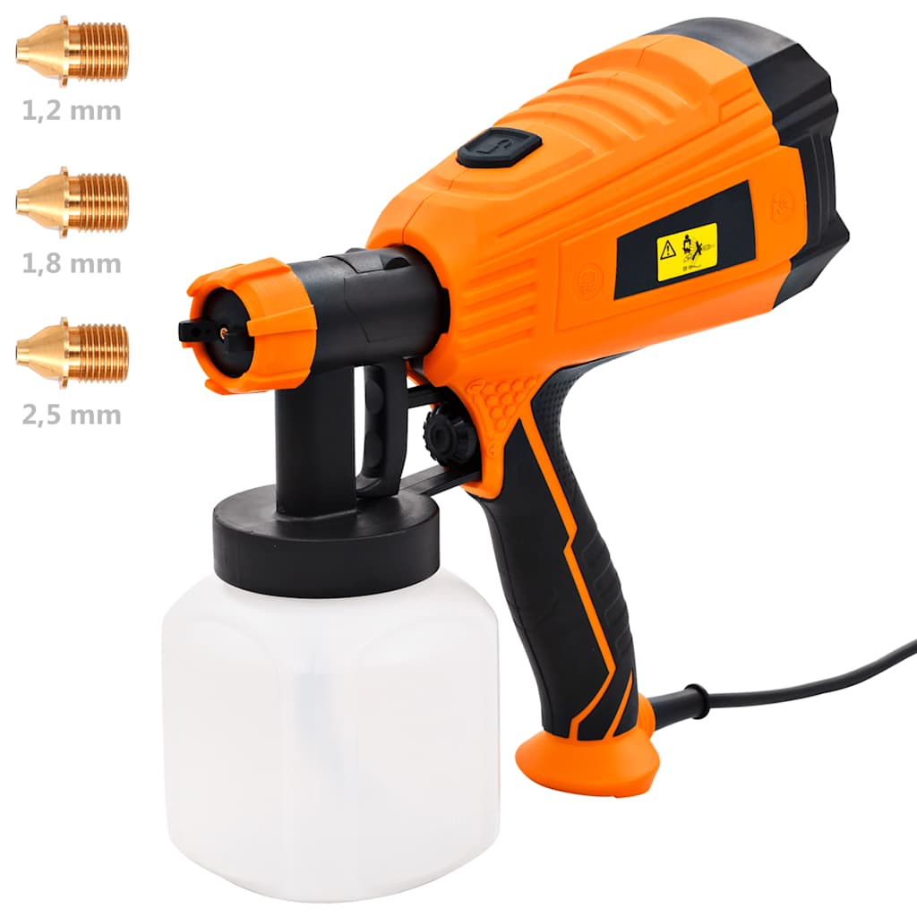 Vidaxl paint sprayer electric with 3 no mouthpieces 500 W 800 ml