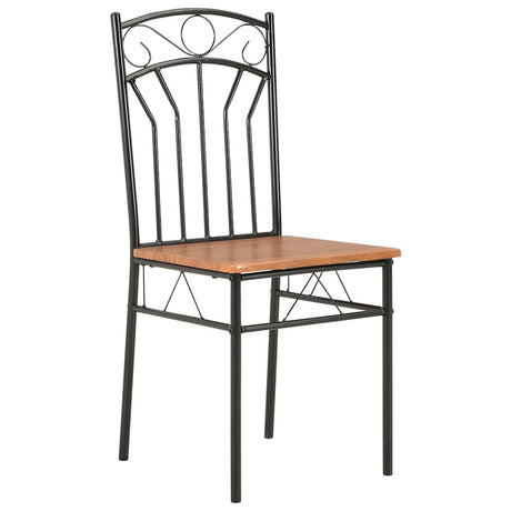 Vidaxl eetkamerstoelen 6 st mdf bruin