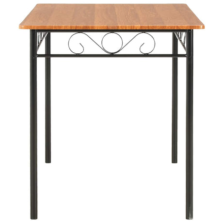 Vidaxl eettafel 120x70x75 cm mdf bruin