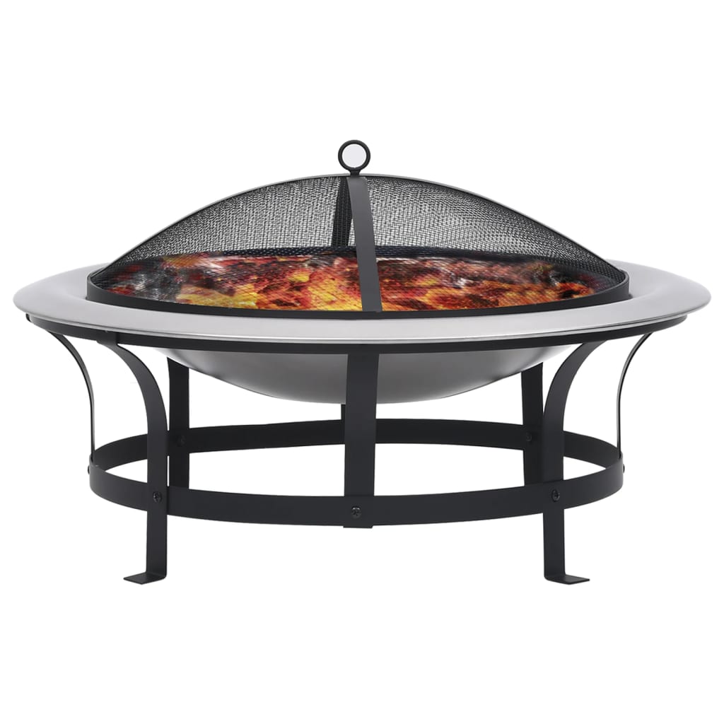 Vidaxl Garden Fire s grilem 76 cm z nerezové oceli