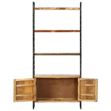Vidaxl boekenkast met 4 schappen 80x30x180 cm massief gerecycled hout