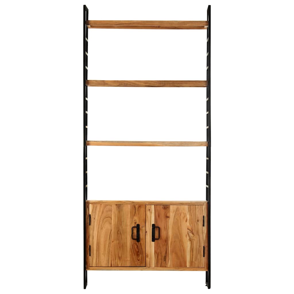 Vidaxl boekenkast met 4 schappen 80x30x180 cm massief acaciahout