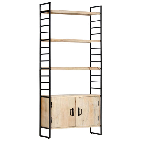 Vidaxl boekenkast met 4 schappen 80x30x180 cm massief mangohout