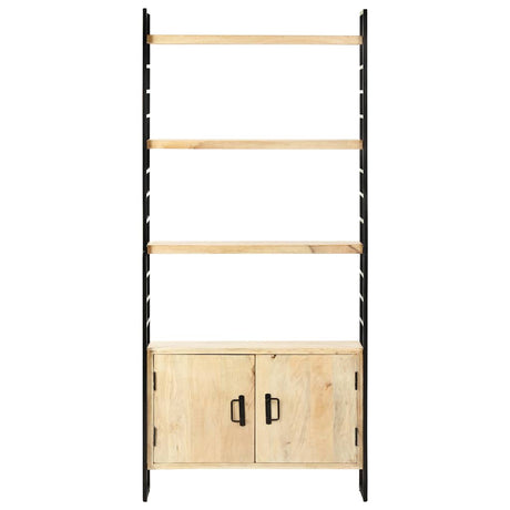 Vidaxl boekenkast met 4 schappen 80x30x180 cm massief mangohout