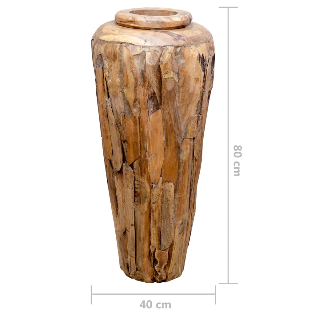 VidaXL Decorative Bait 40x80 cm Solid teak