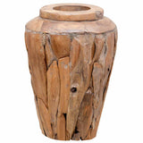 Vidaxx Dekovase 40x60 cm aus massivem Teakholz