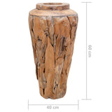 VidaXL Decorative Bait 40x60 cm Solid teak