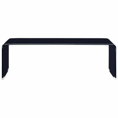 Vidaxl salontafel 98x45x31 cm gehard glas zwart